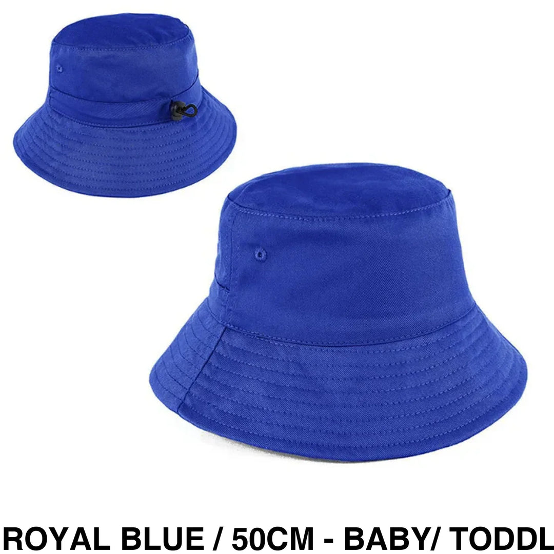 Personalised Bucket Hat - Baby/Toddler (50Cm) Royal Blue