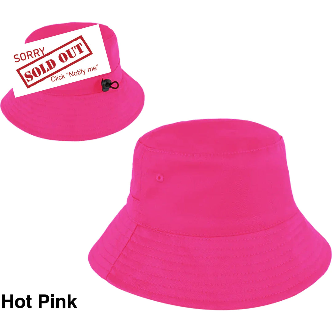 Personalised Bucket Hat - Baby/Toddler (50Cm) Hot Pink