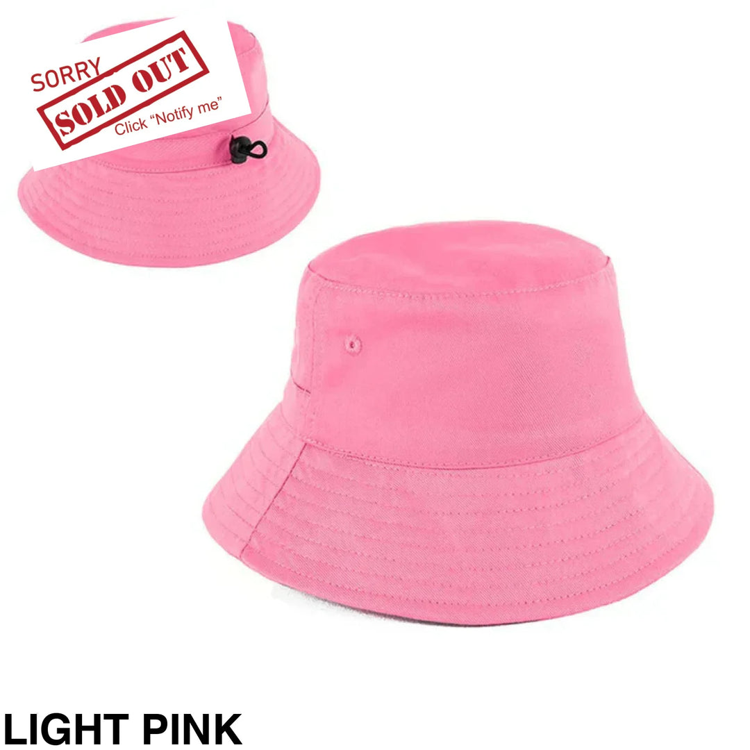Personalised Bucket Hat - Baby/Toddler (50Cm) Light Pink