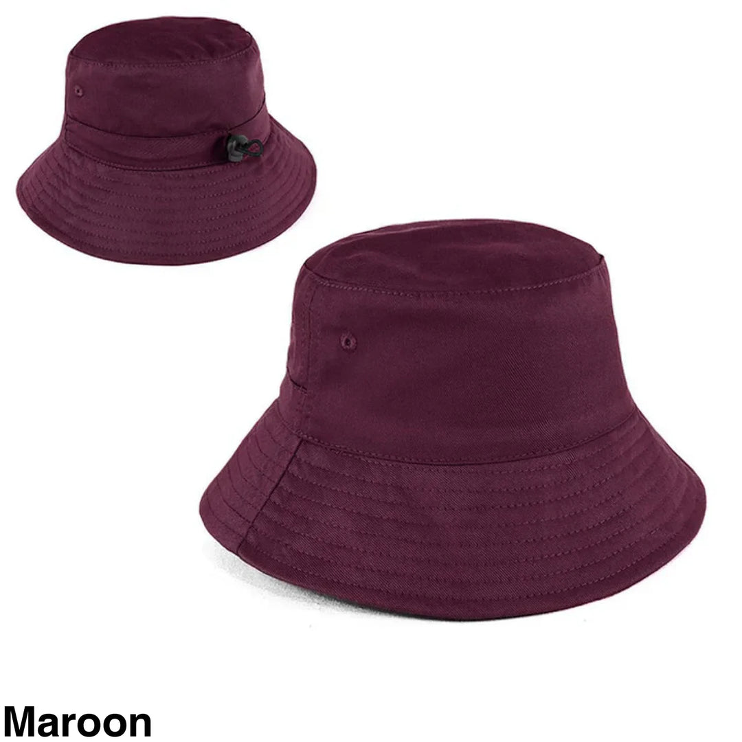 Personalised Bucket Hat - Baby/Toddler (50Cm) Maroon