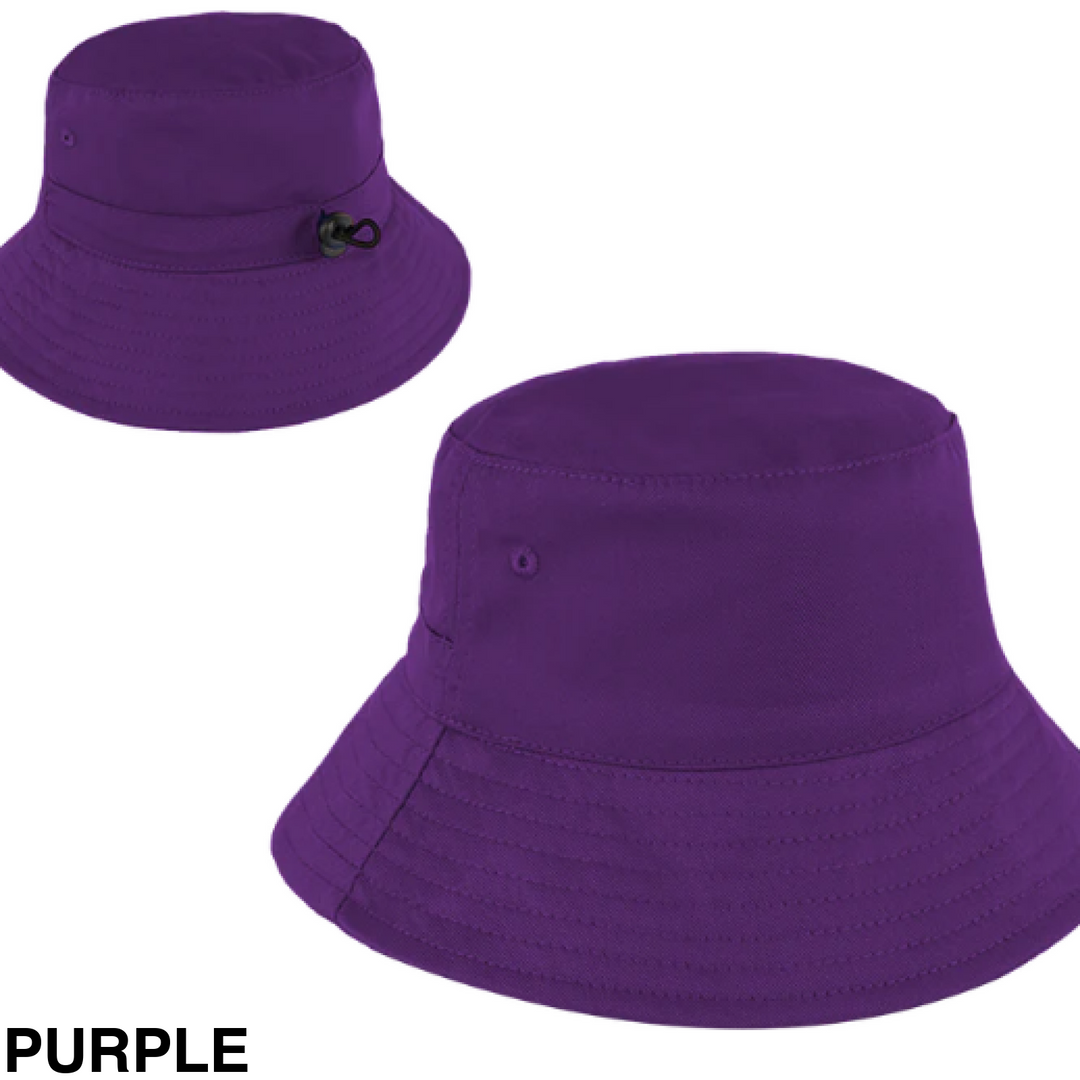 Personalised Bucket Hat - Baby/Toddler (50cm) Purple
