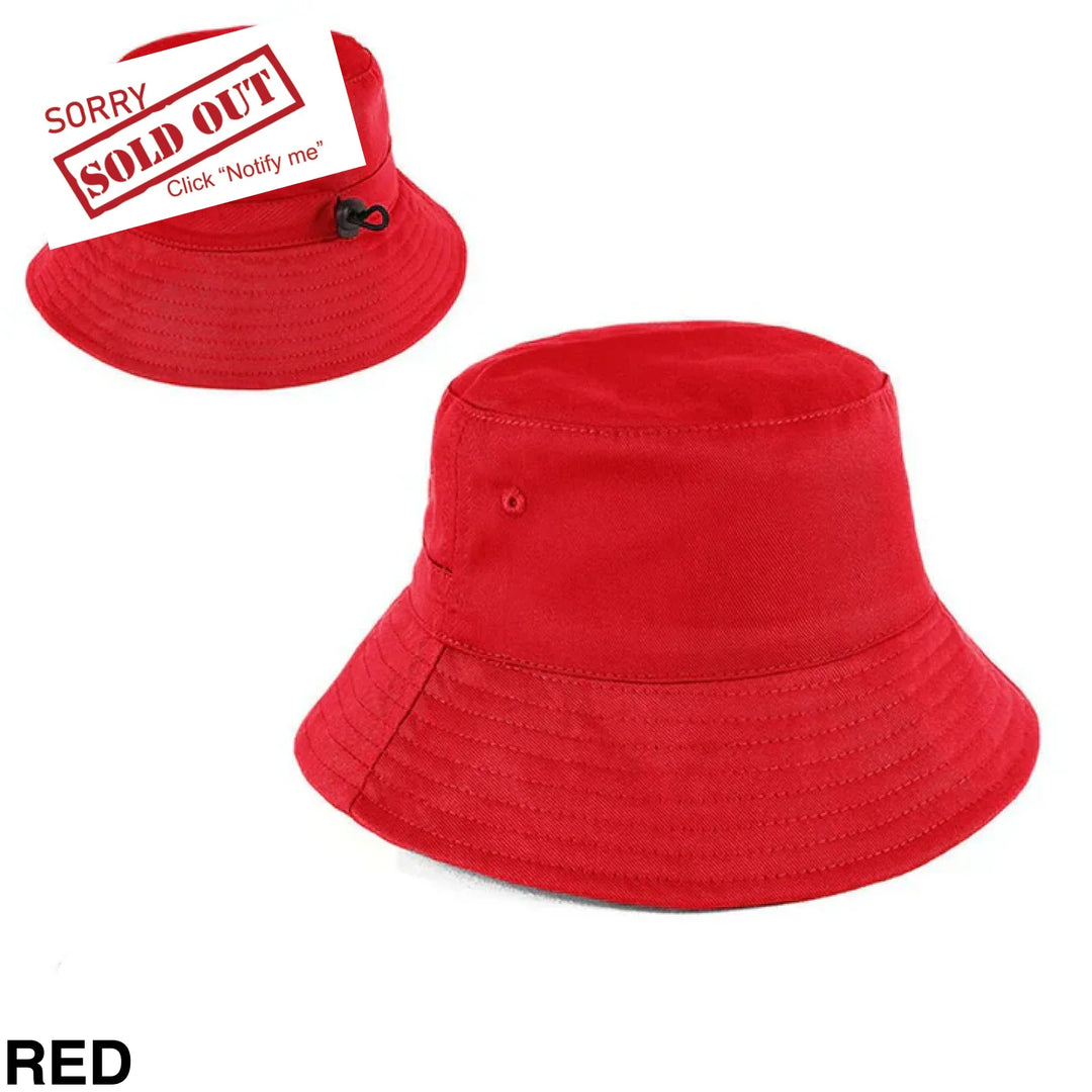 Personalised Bucket Hat - Baby/Toddler (50Cm) Red