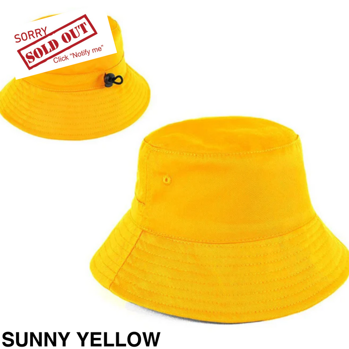 Personalised Bucket Hat - Baby/Toddler (50cm) Sunny Yellow