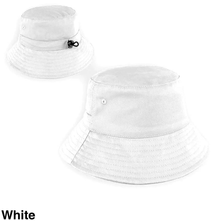 Personalised Bucket Hat - Baby/Toddler (50Cm) White