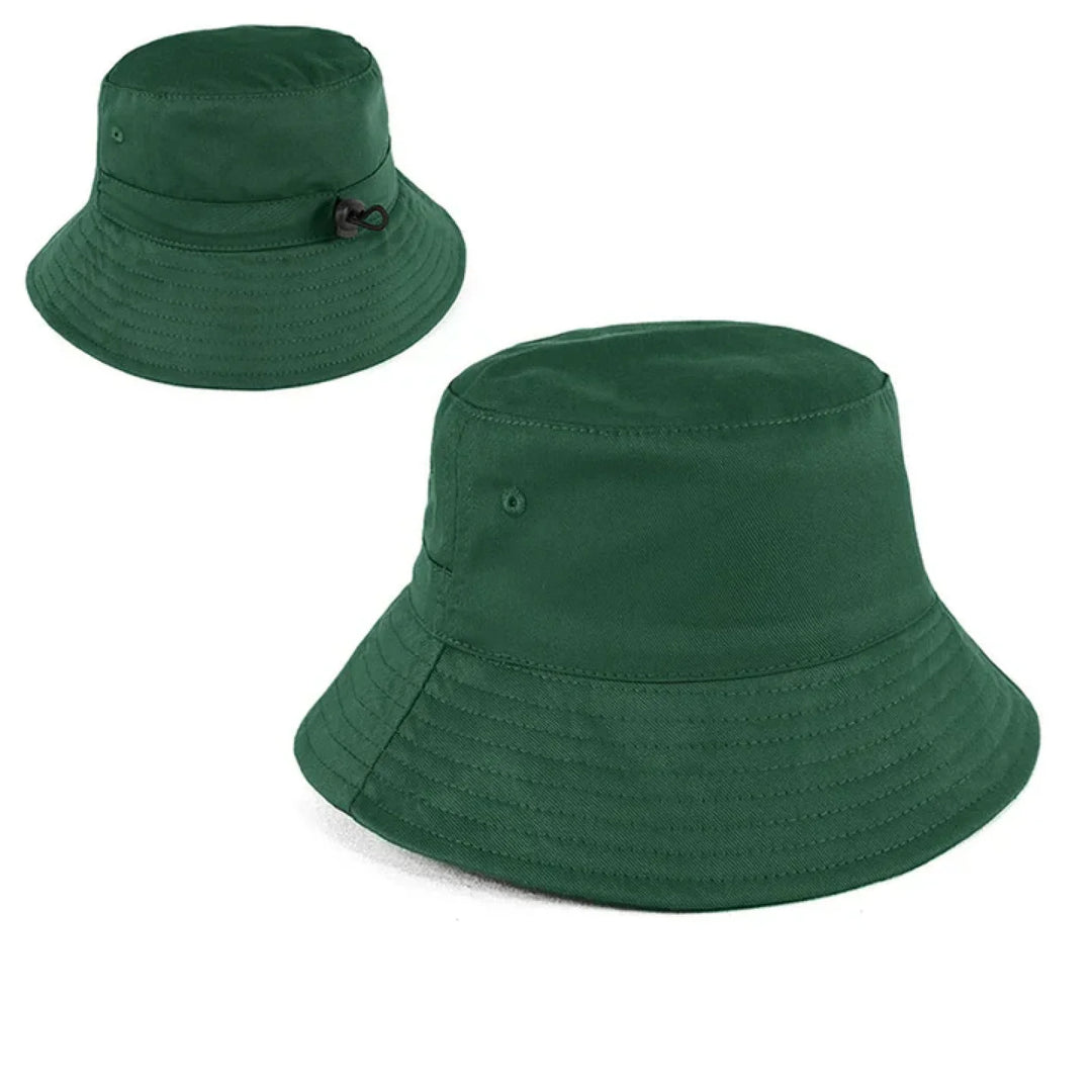 Personalised Bucket Hat - Youth (58Cm) Bottle Green