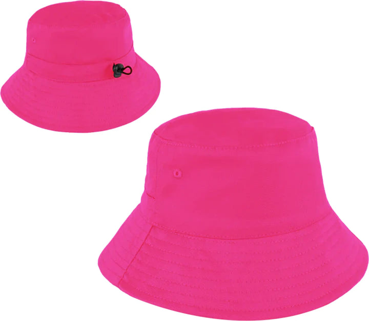 Personalised Bucket Hat - Youth (58Cm) Hot Pink