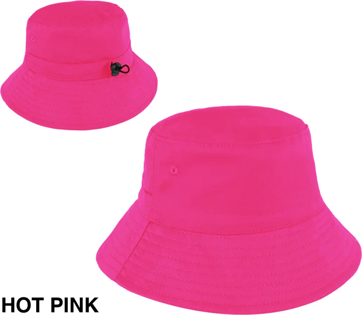 Personalised Bucket Hat - Youth (58Cm) Hot Pink