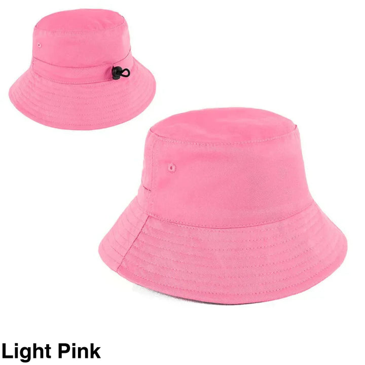 Personalised Bucket Hat - Youth (58Cm) Light Pink