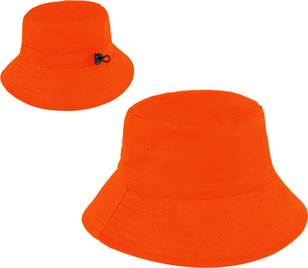 Personalised Bucket Hat - Youth (58Cm) Orange
