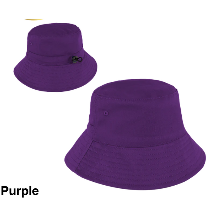 Personalised Bucket Hat - Youth (58cm) Purple