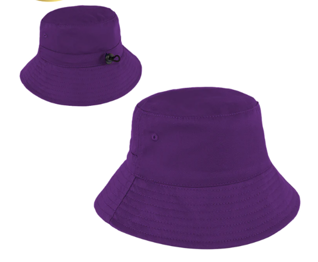 Personalised Bucket Hat - Youth (58cm) Purple