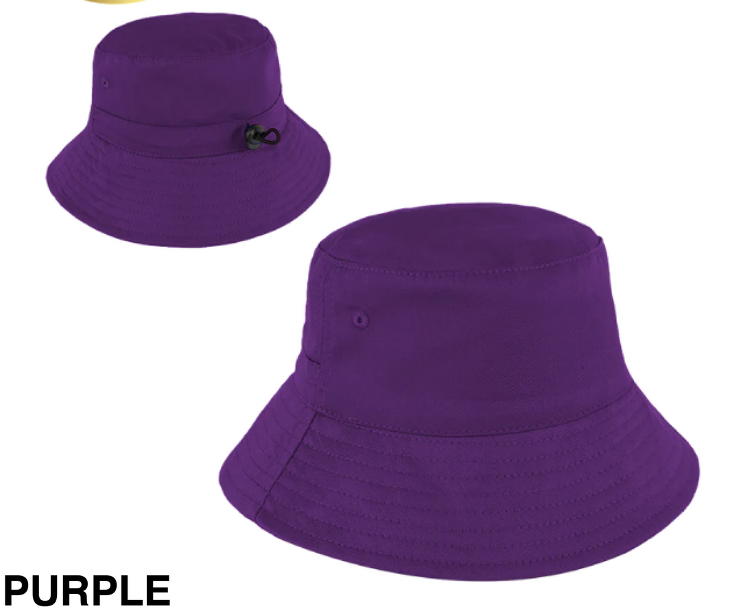 Personalised Bucket Hat - Youth (58cm) Purple