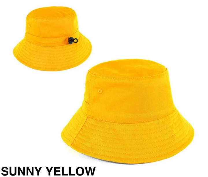 Personalised Bucket Hat - Youth (58cm) Sunny Yellow