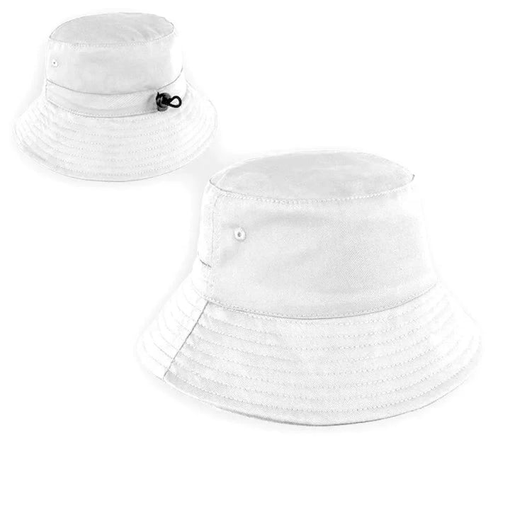 Personalised Bucket Hat - Youth (58Cm) White