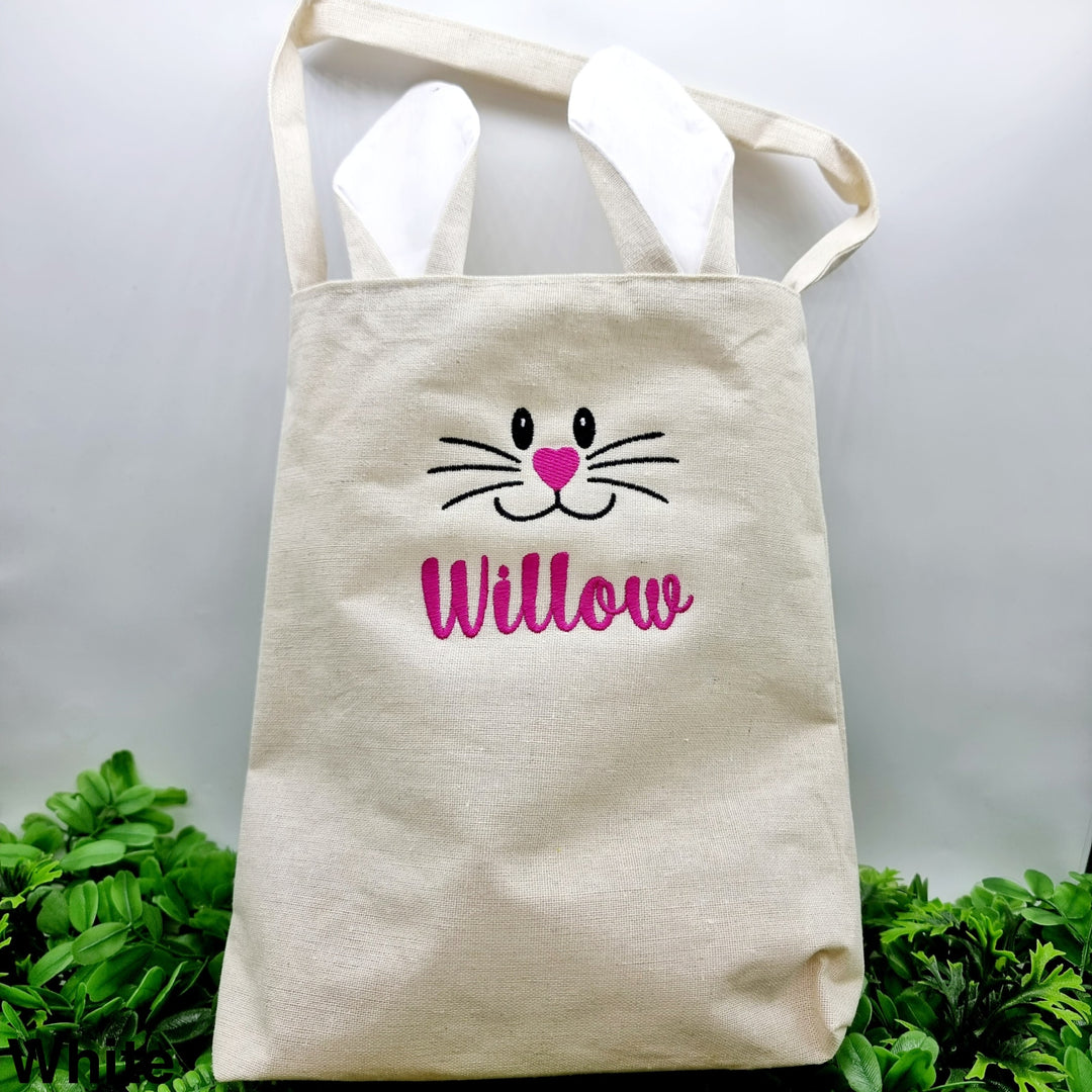 Personalised Bunny Bag White