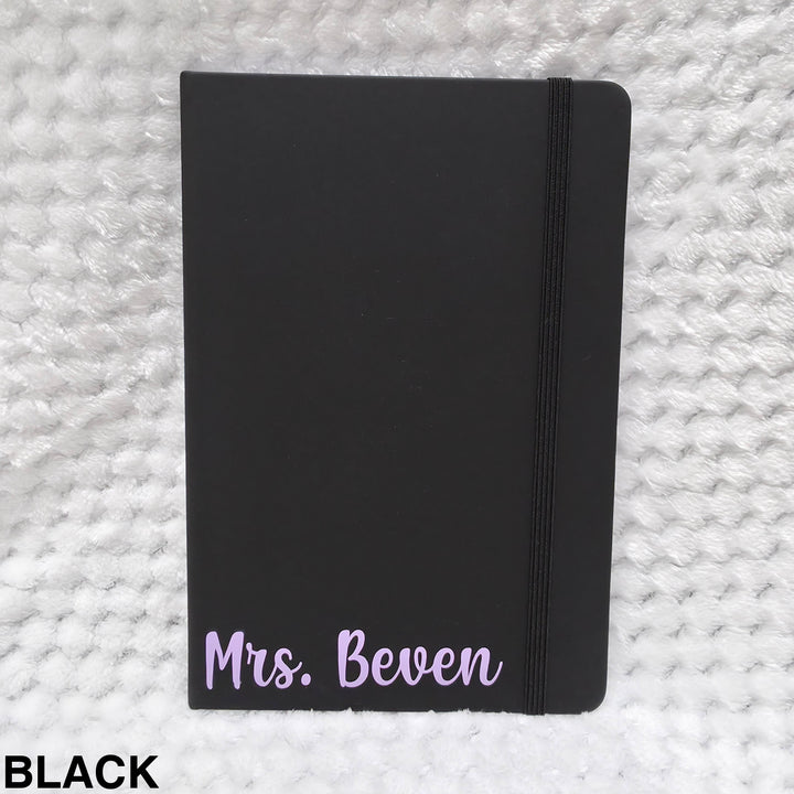 Personalised Coloured Notebook