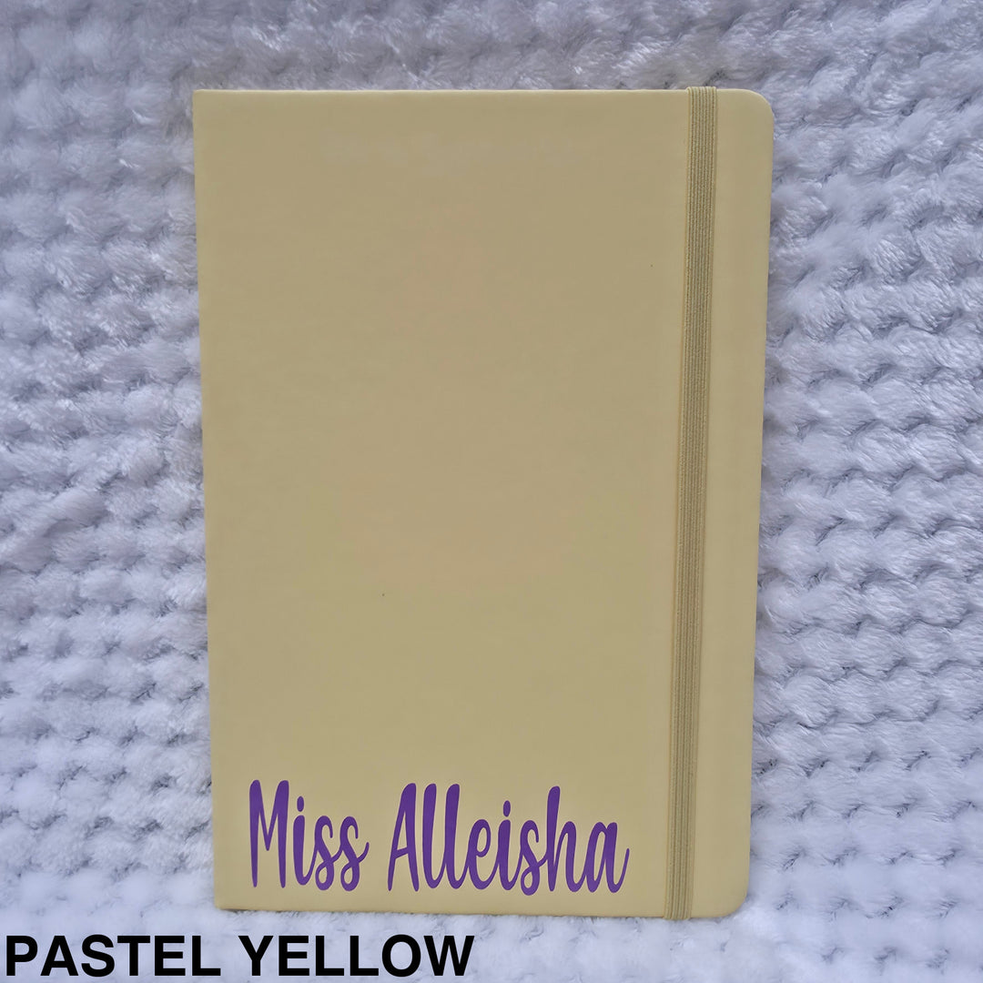 Personalised Coloured Notebook