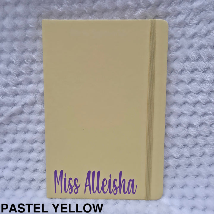 Personalised Coloured Notebook