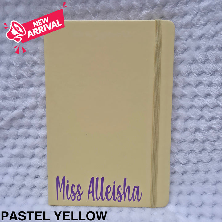 Personalised Coloured Notebook