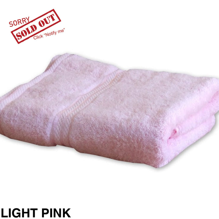 Personalised Elegant Bath Towel Light Pink