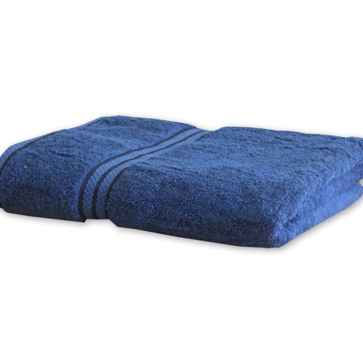 Personalised Elegant Bath Towel Navy
