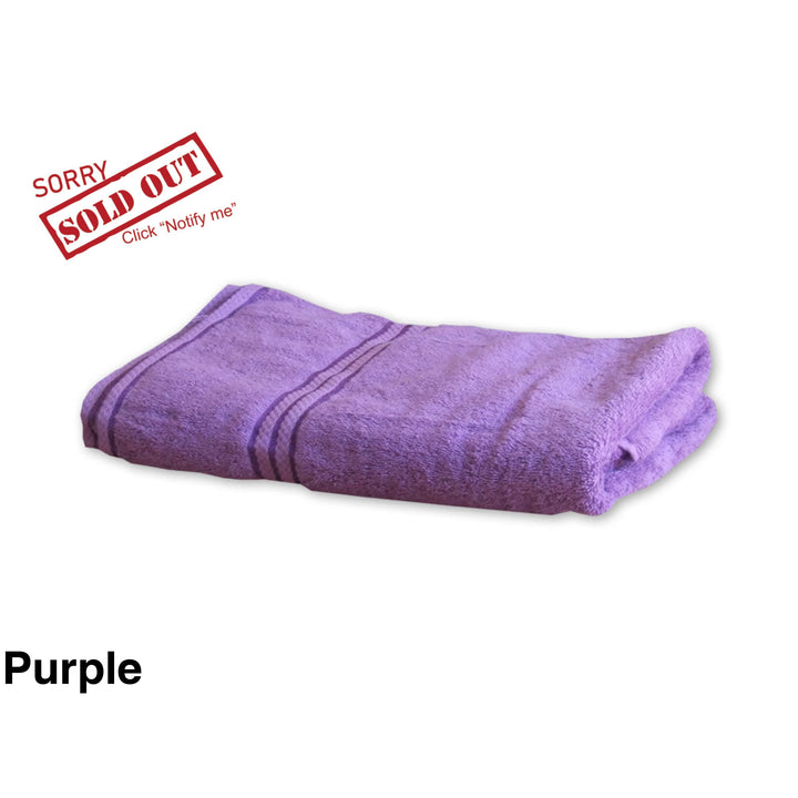 Personalised Elegant Bath Towel Purple