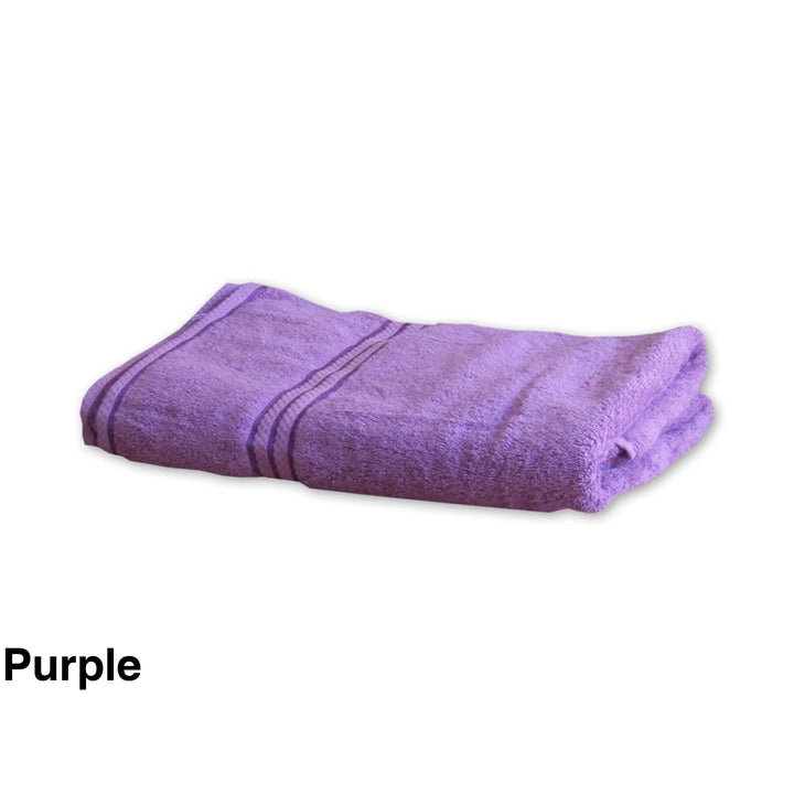 Personalised Elegant Bath Towel Purple
