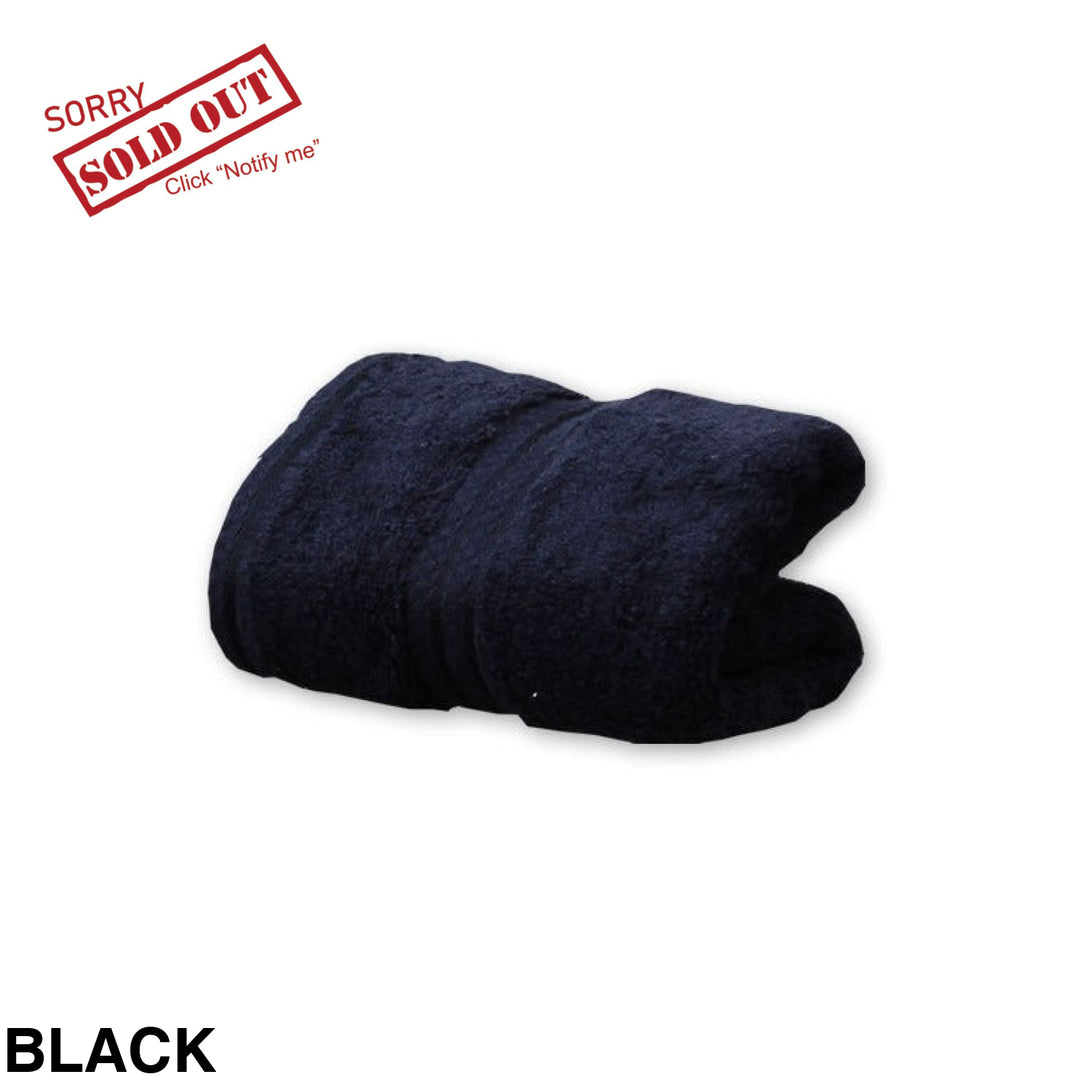 Personalised Hand Towel Black