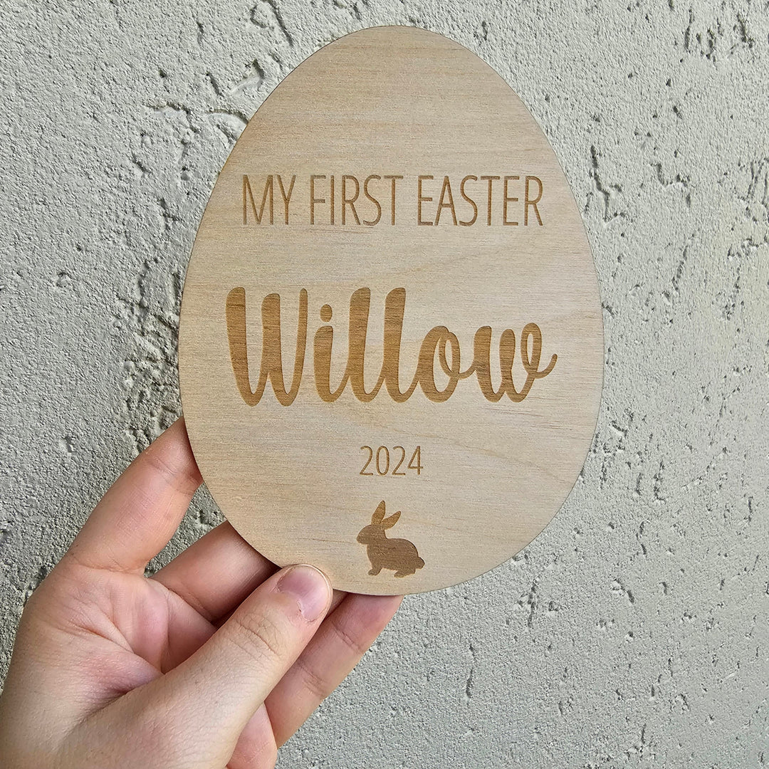 Personalised First Easter Egg Plaque