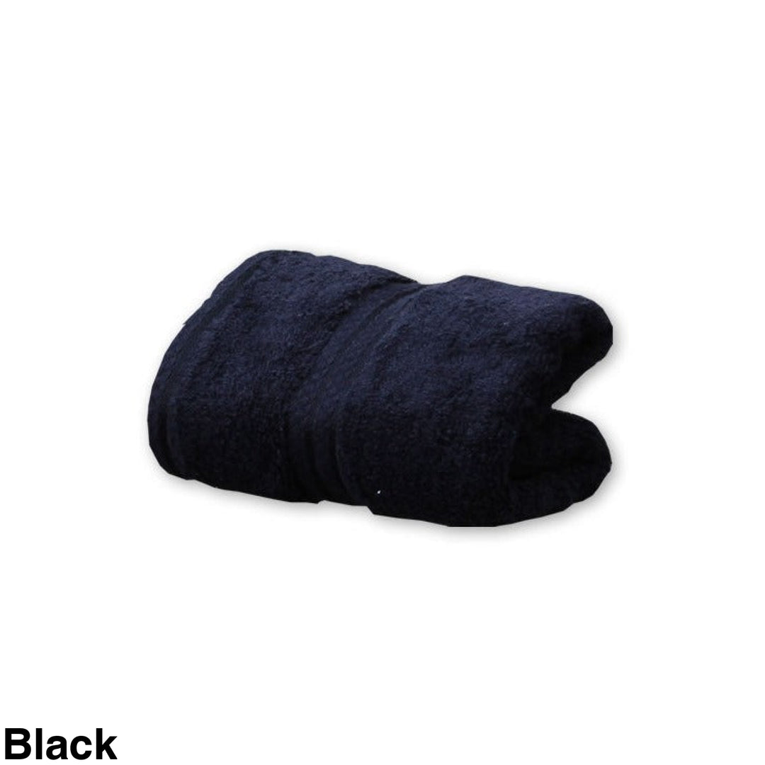 Personalised Hand Towel Black
