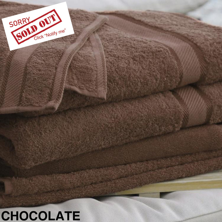 Personalised Kingtex Bath Sheet Chocolate Towels & Washcloths