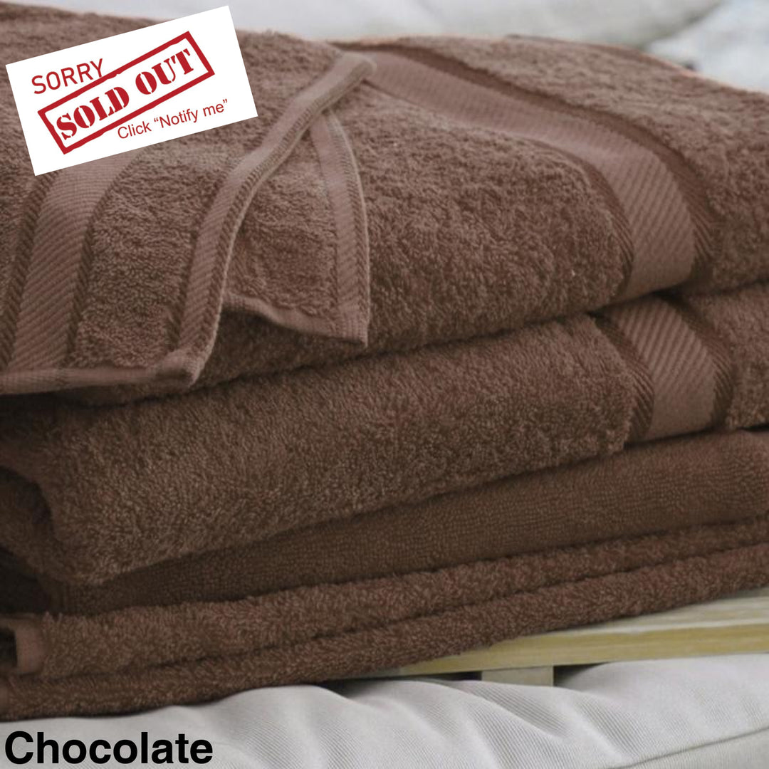 Personalised Kingtex Bath Sheet Chocolate Towels & Washcloths
