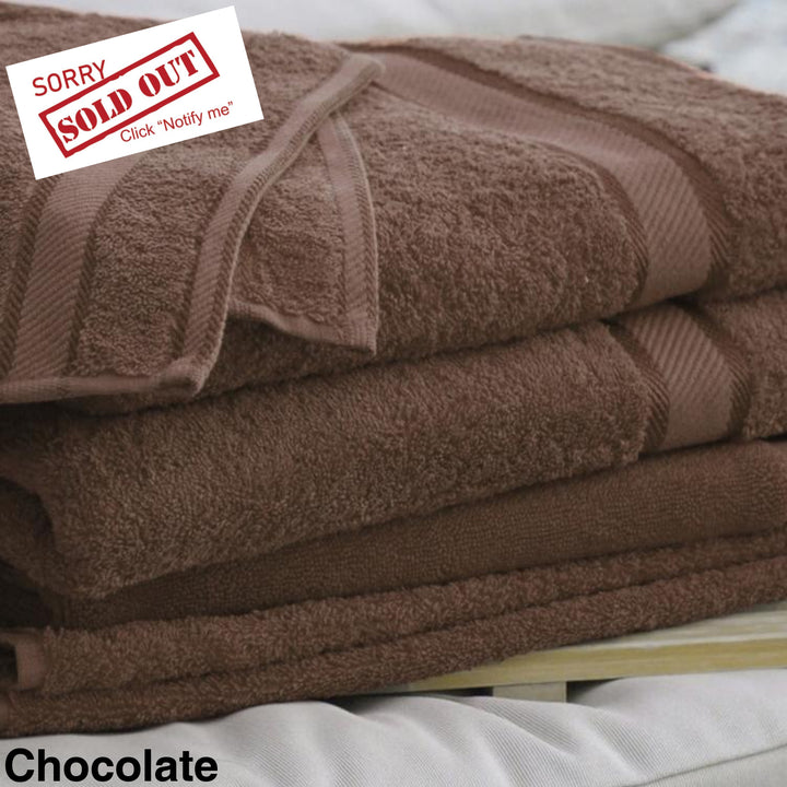 Personalised Kingtex Bath Sheet Chocolate Towels & Washcloths