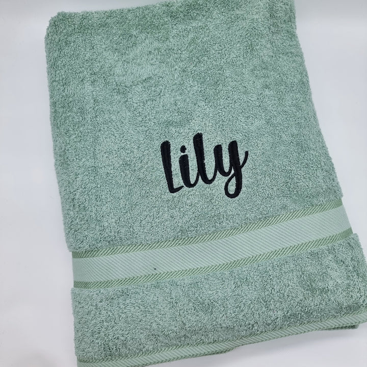 Personalised Bath Sheet Frost Towels & Washcloths