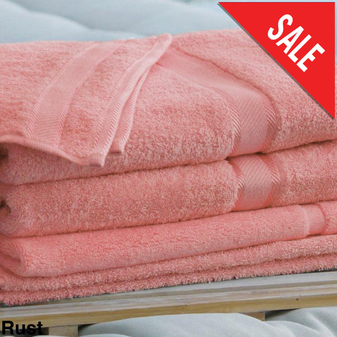 Personalised Kingtex Bath Sheet Rust Towels & Washcloths