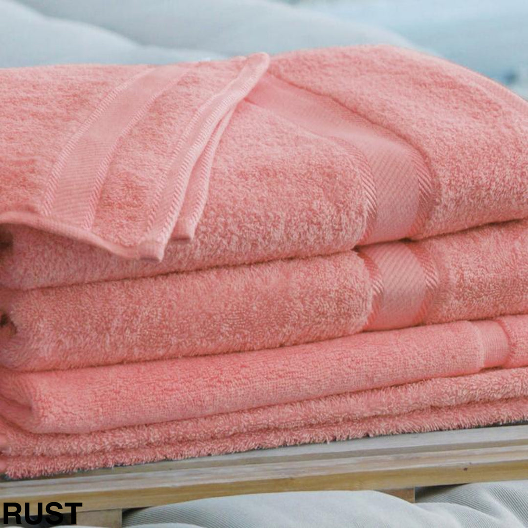 Personalised Kingtex Bath Sheet Rust Towels & Washcloths