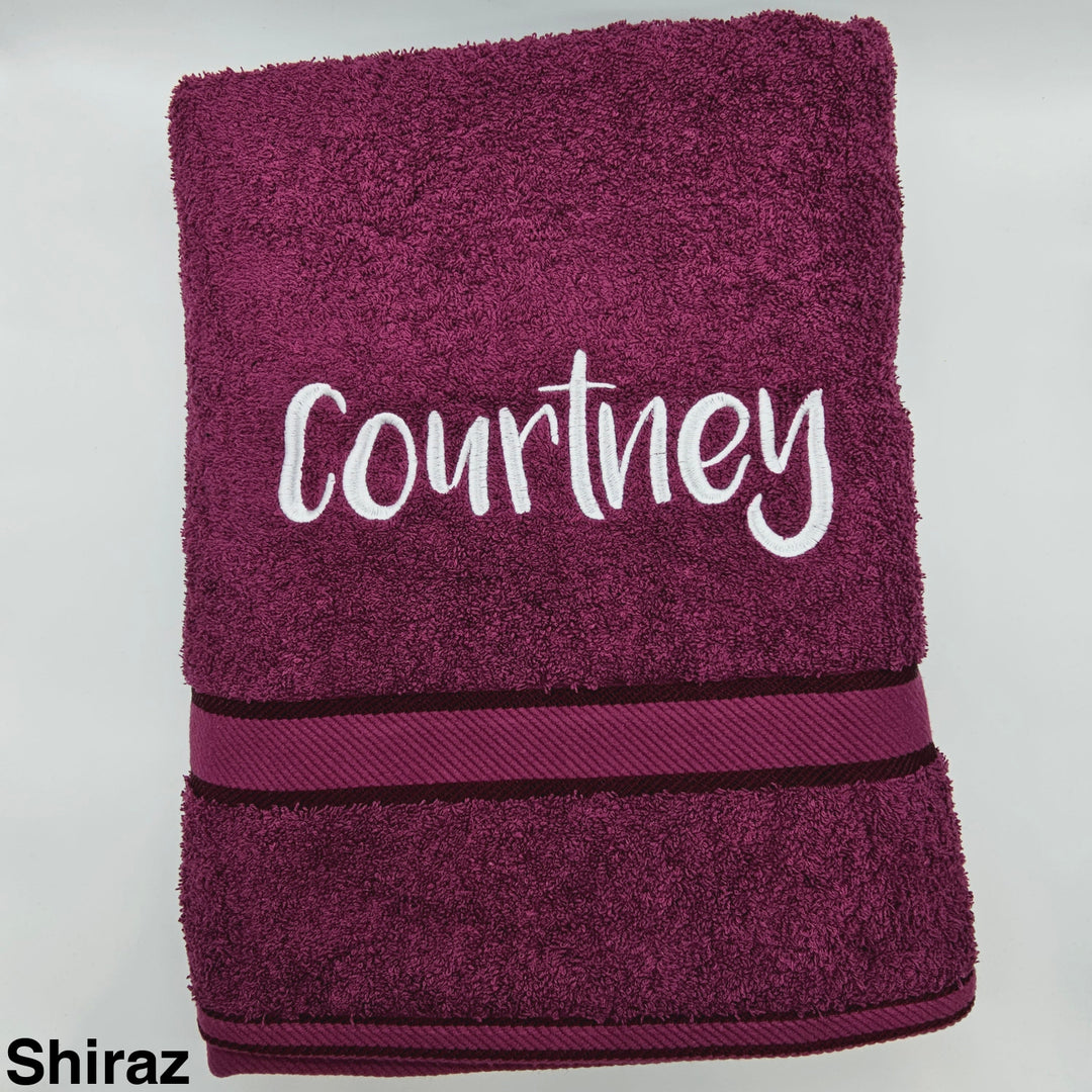 Personalised Kingtex Bath Sheet Shiraz Towels & Washcloths