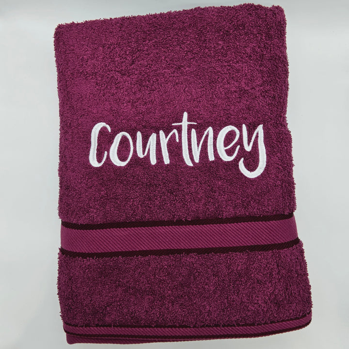 Personalised Kingtex Bath Sheet Shiraz Towels & Washcloths