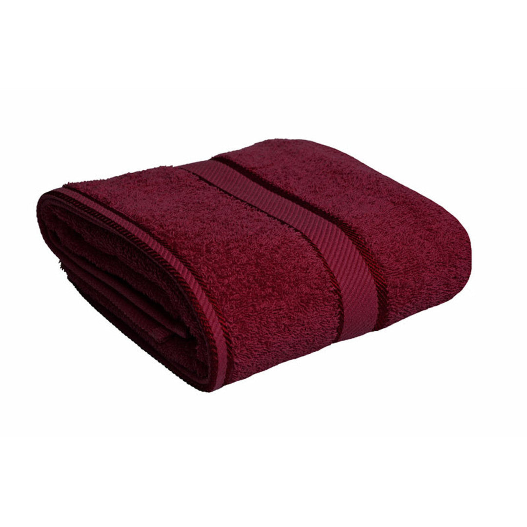 Personalised Kingtex Bath Sheet Burgundy Towels & Washcloths