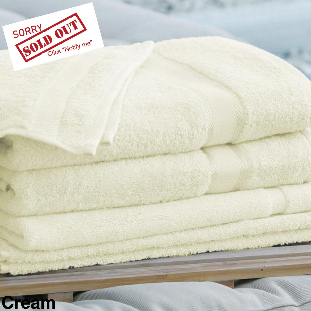 Personalised Kingtex Bath Towel Cream