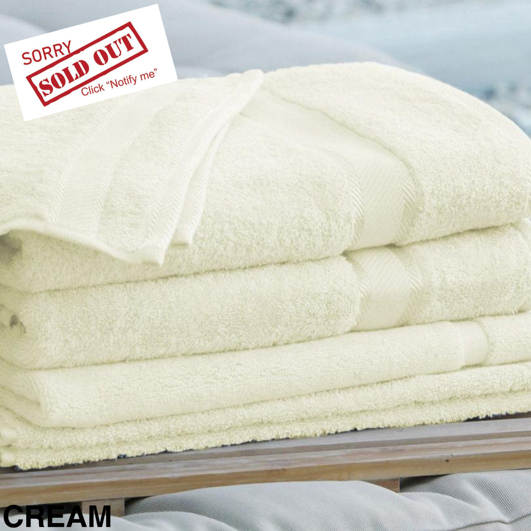 Personalised Kingtex Bath Towel Cream