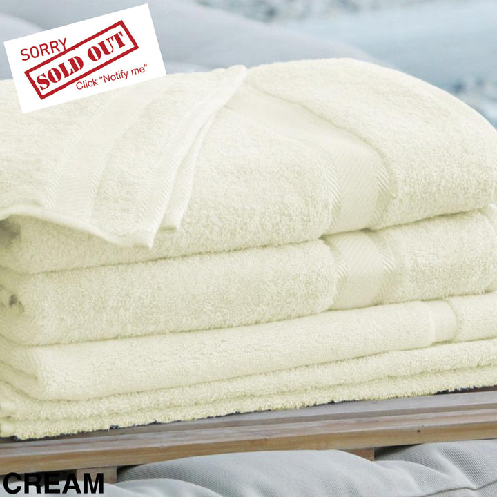 Personalised Kingtex Bath Towel Cream