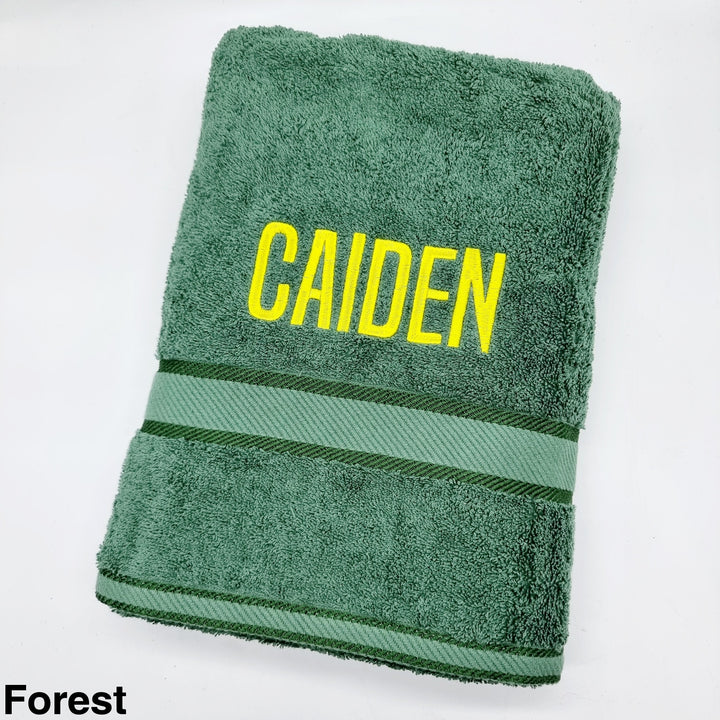 Personalised Bath Towel Forest