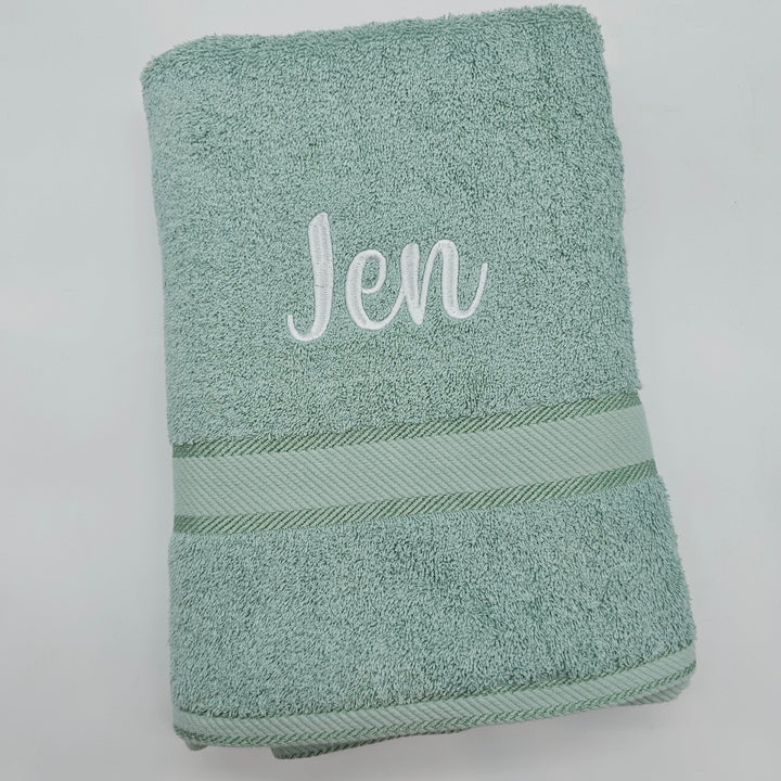 Personalised Kingtex Bath Towel Frost