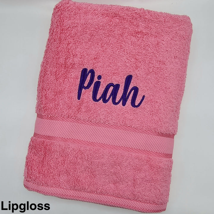 Personalised Bath Towel Lip Gloss