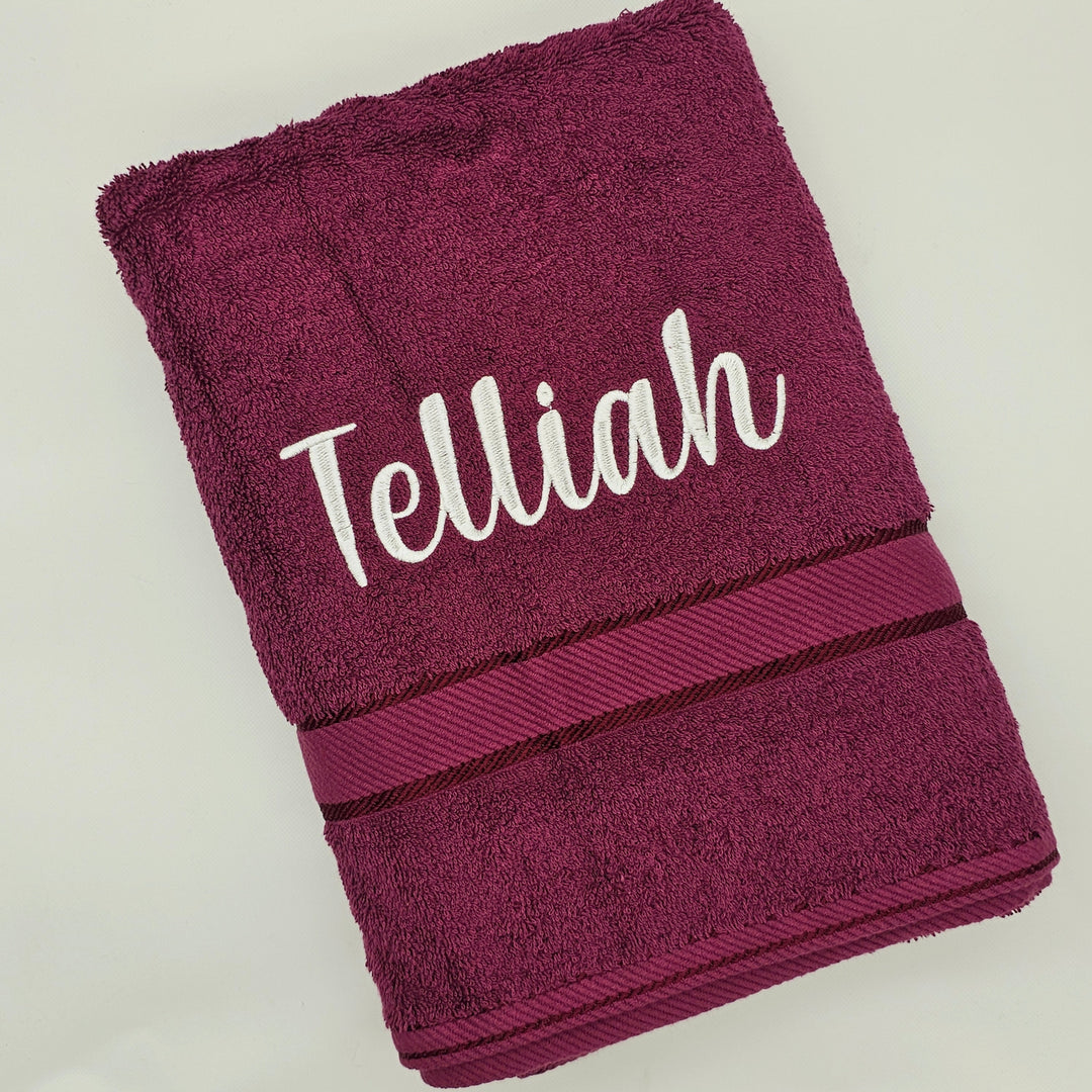 Personalised Kingtex Bath Towel Shiraz