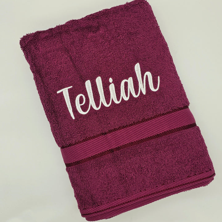 Personalised Kingtex Bath Towel Shiraz