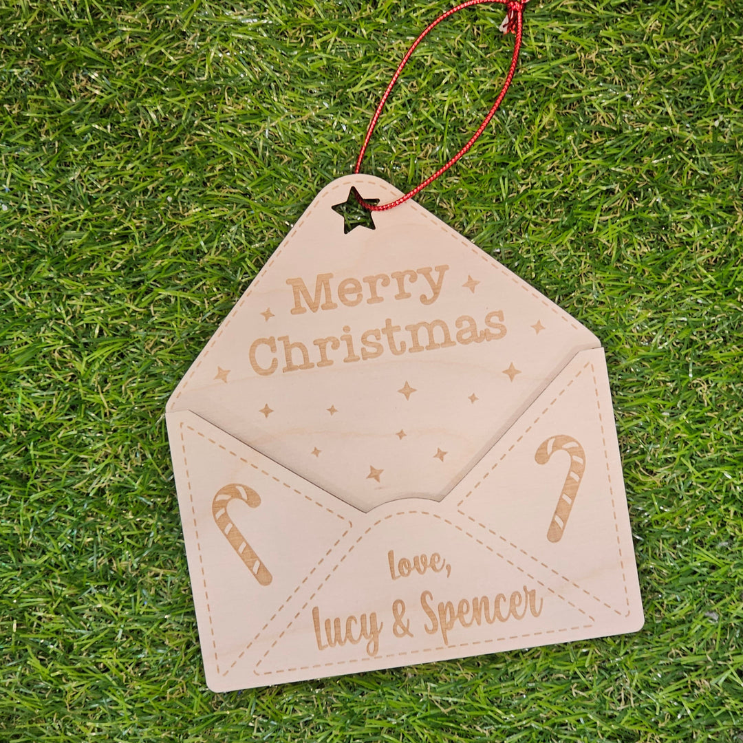 Personalised Letter Holder Tree Ornament