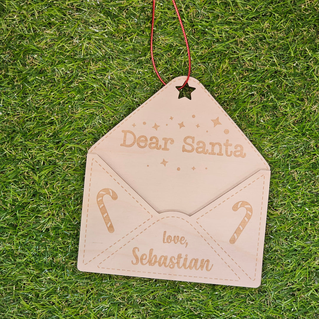 Personalised Letter Holder Tree Ornament