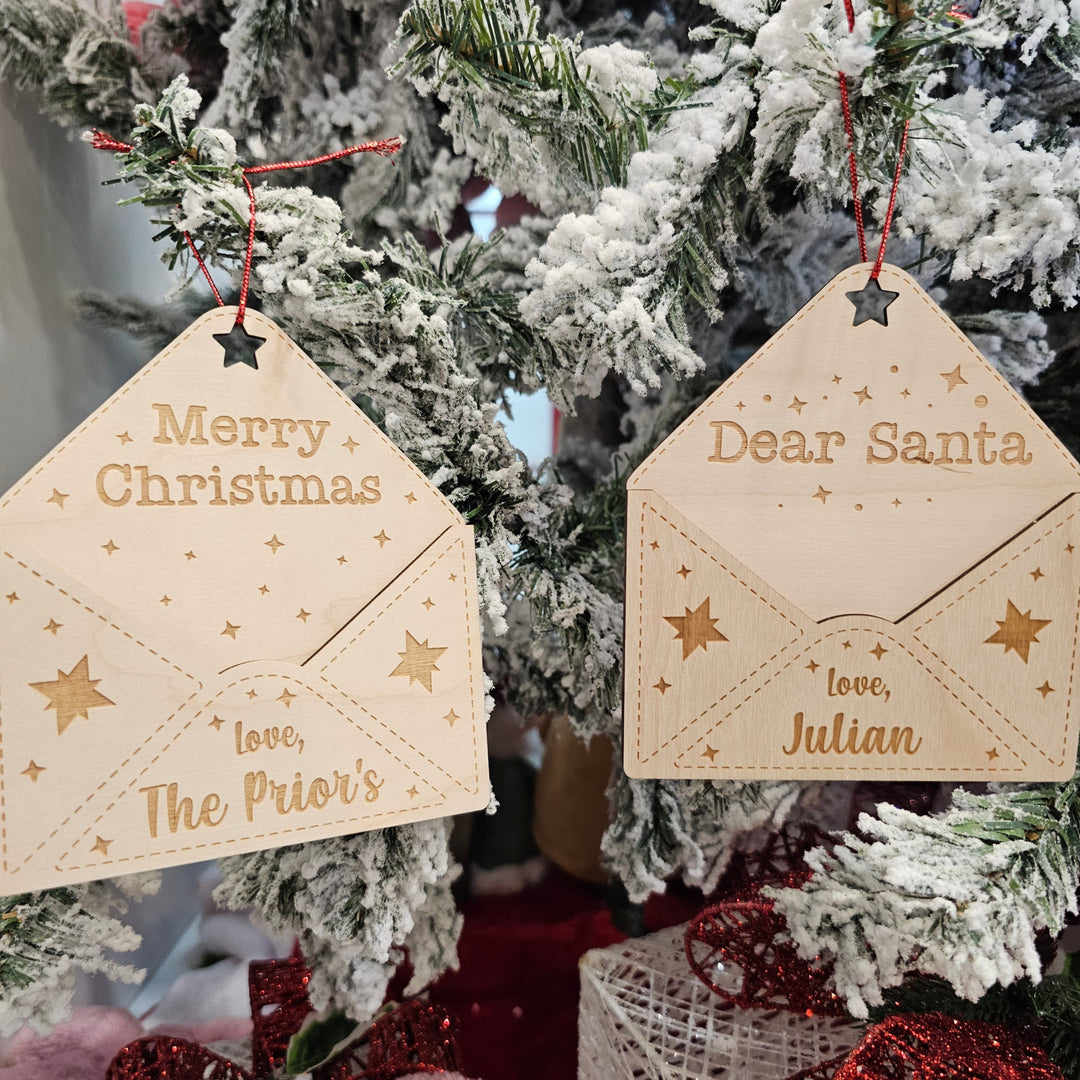 Personalised Letter Holder Tree Ornament